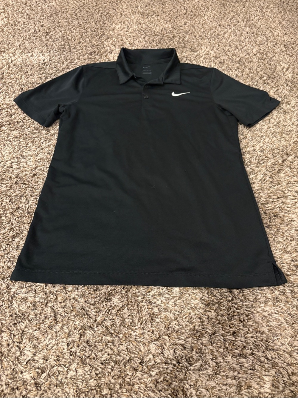 Nike Black Polo Dress Signature Swoosh Size Small